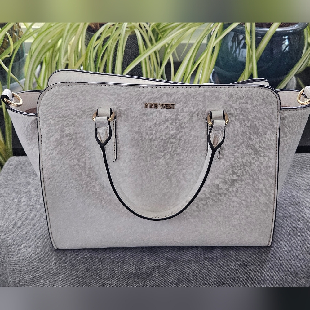 Nine West White Satchel
